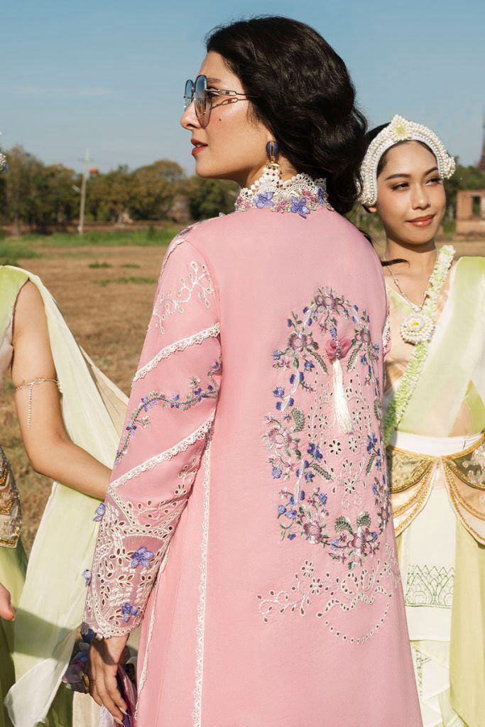 chikankari luxury cotton embroidered unstitched 3pc✓