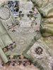 chikankari luxury embroidered lawn cotton unstitched 3pc✓