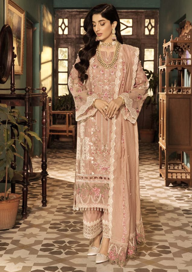 scifflie embroidered luxury lawn cotton summer unstitched 3pc