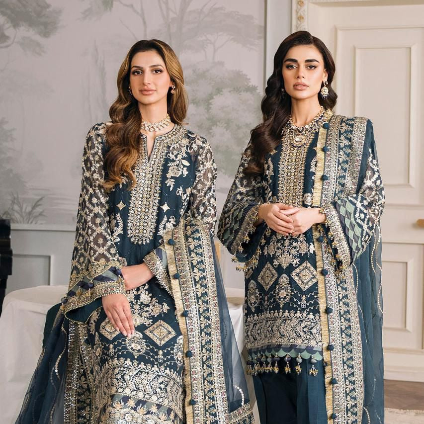 Most luxury organza embroidered article