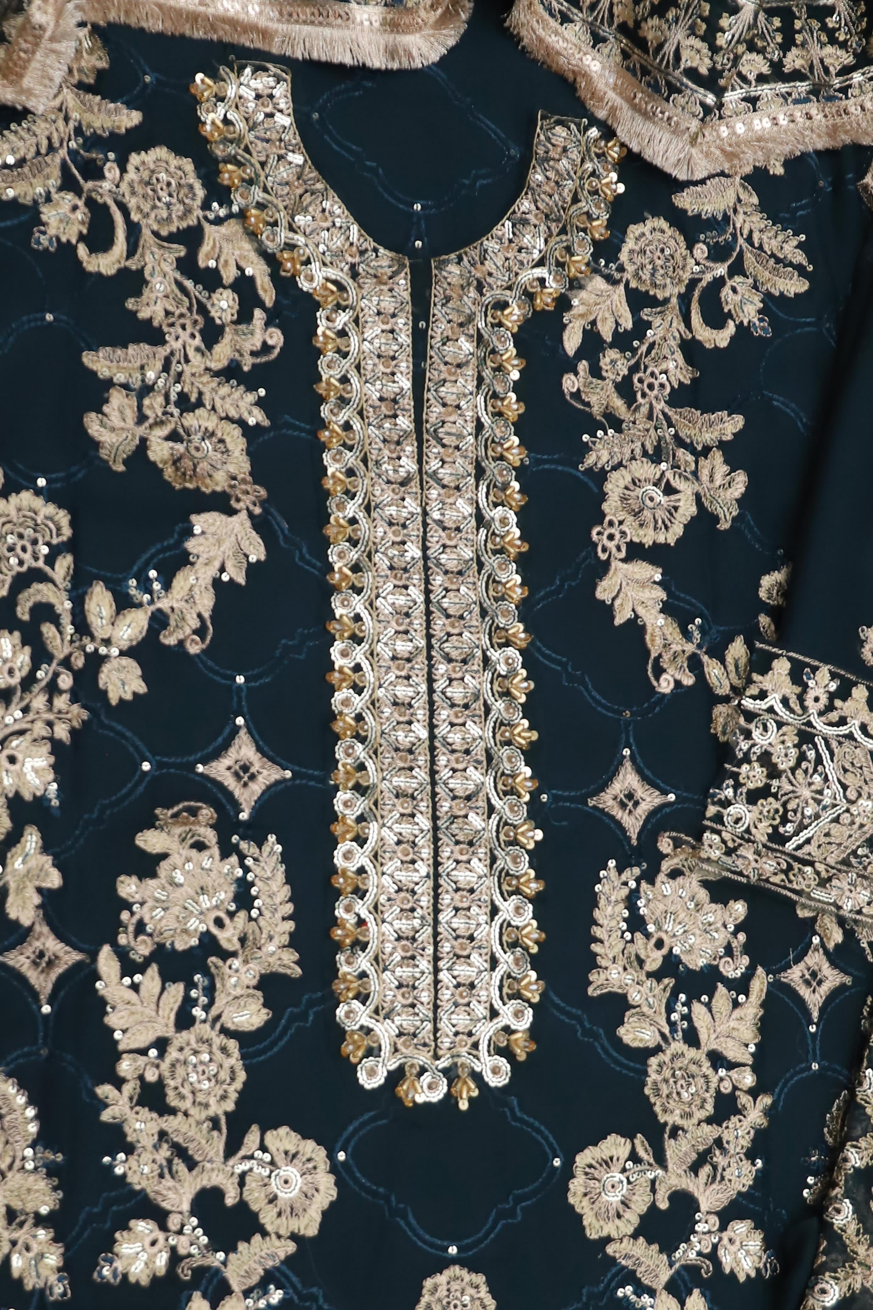 Most luxury organza embroidered article