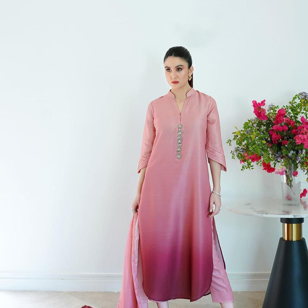 Silk Printed Unstitched 3Pc