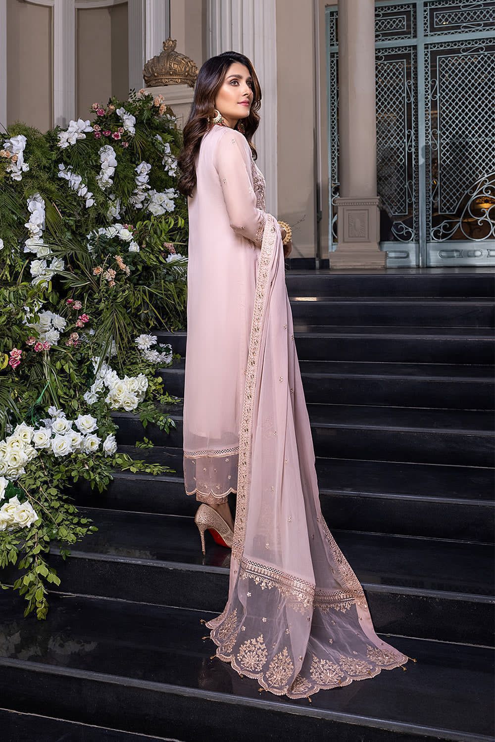 chiffon embroidered luxury unstiched 3pc