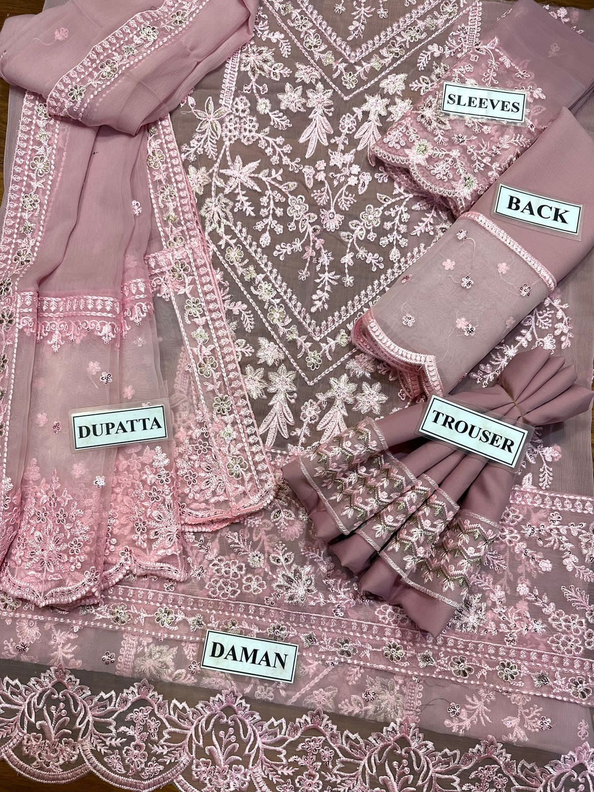 chiffon embroidered luxury unstiched 3pc
