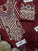 embroidered luxury cotton unstitced 3pc✓