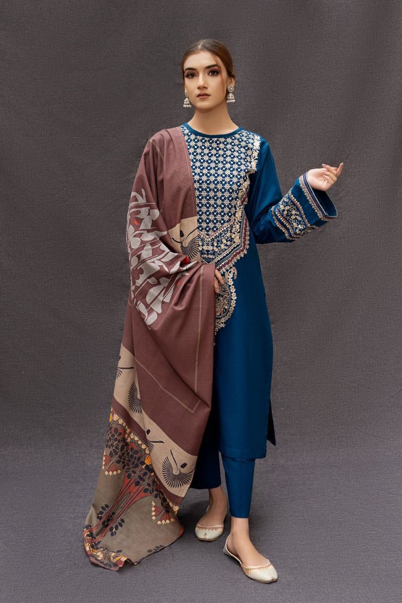 Dhanak 3 piece unstitched suit