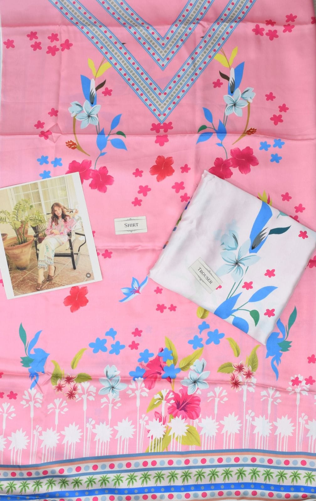digital printed silk trending 2 pc