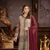 chiffon embroidered formal unstitched 3 piece dress