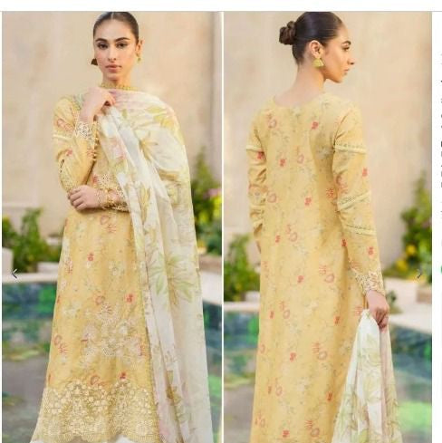 khaddar embroidered unstitched 3 piece dress