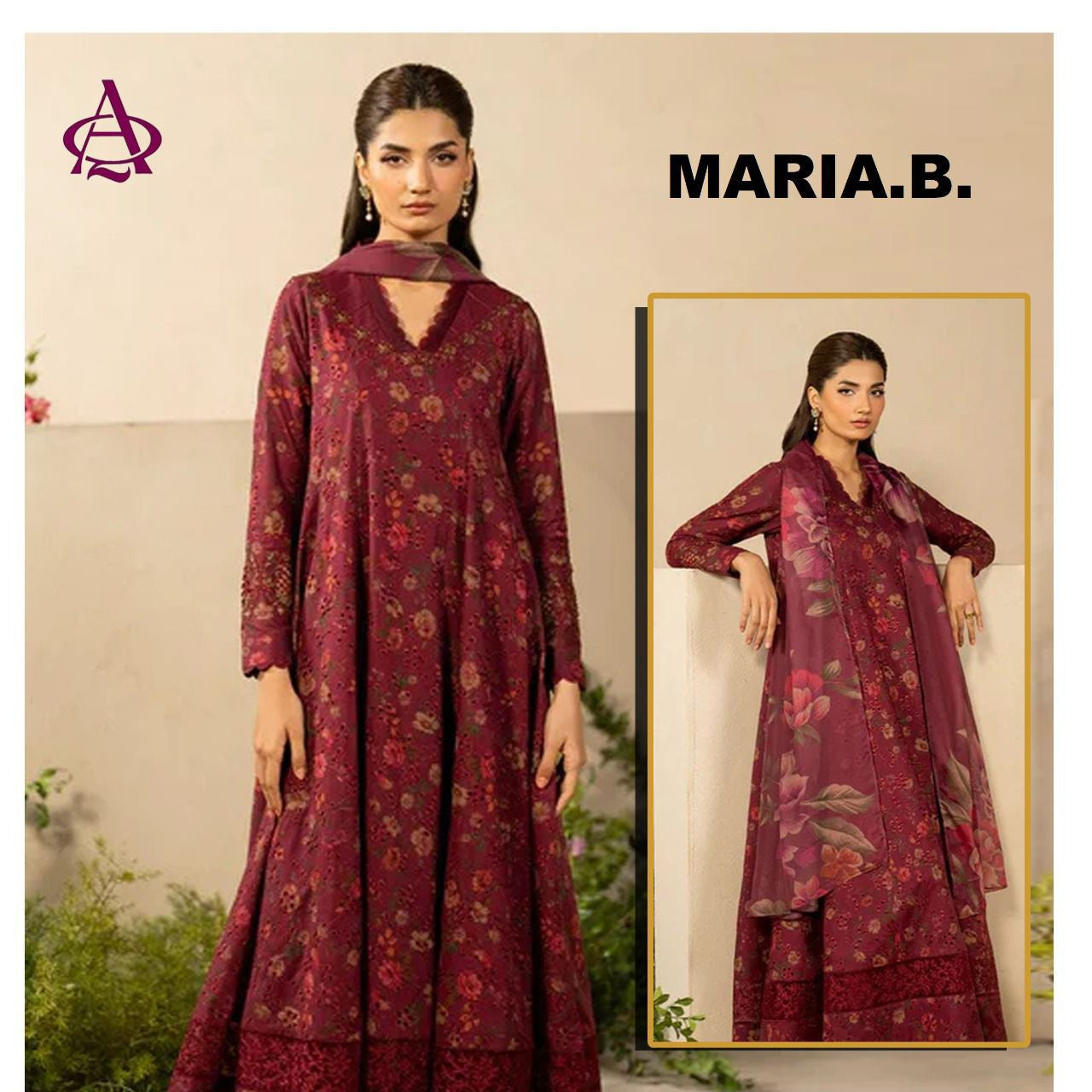khaddar embroidered unstitched 3 piece dress