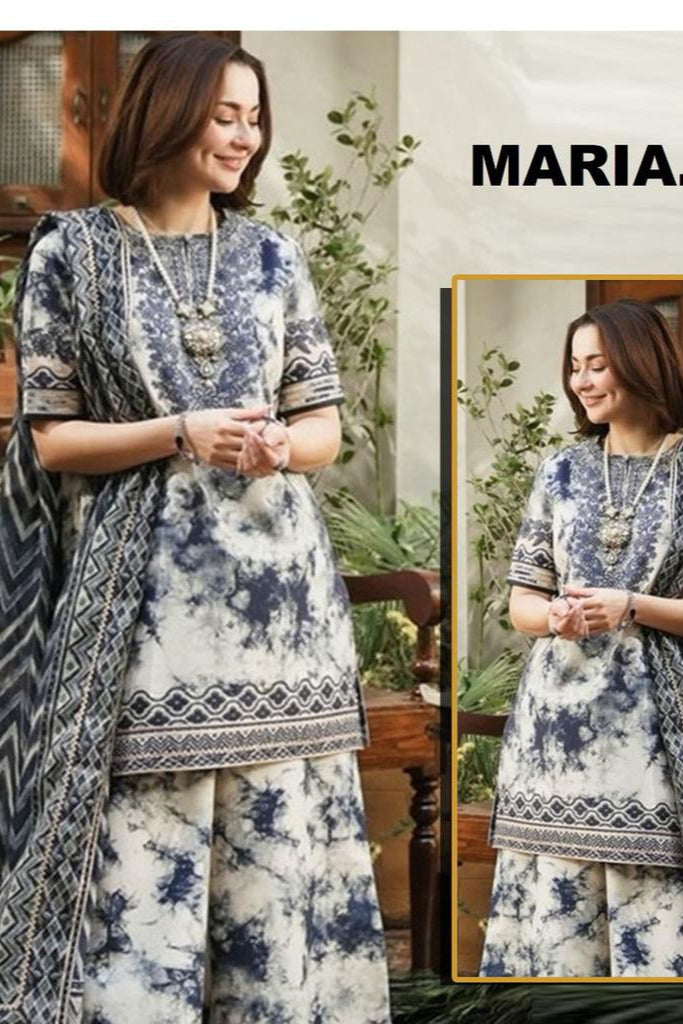 Khaddar digital printed  unstitched 3 piece dress