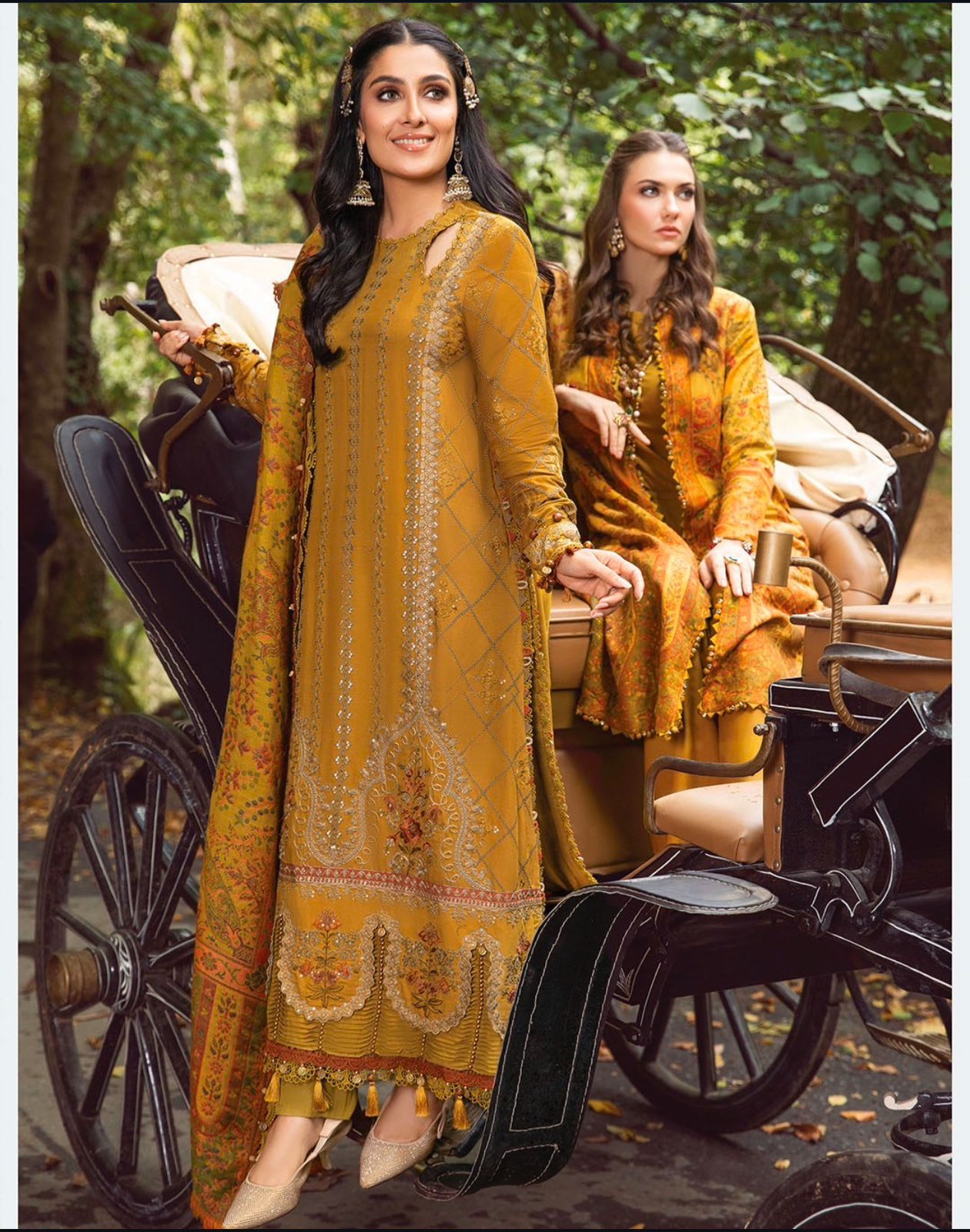 Lawn embroidered unstitched 3 piece dress