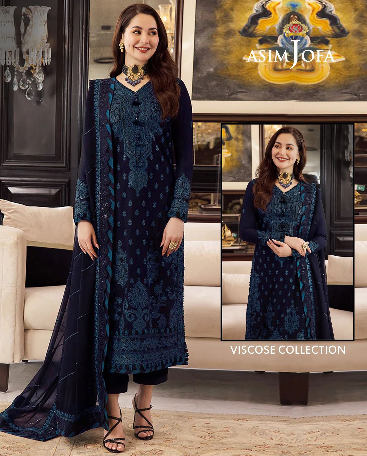 Dhanak embroidered unstitched 3 piece dress