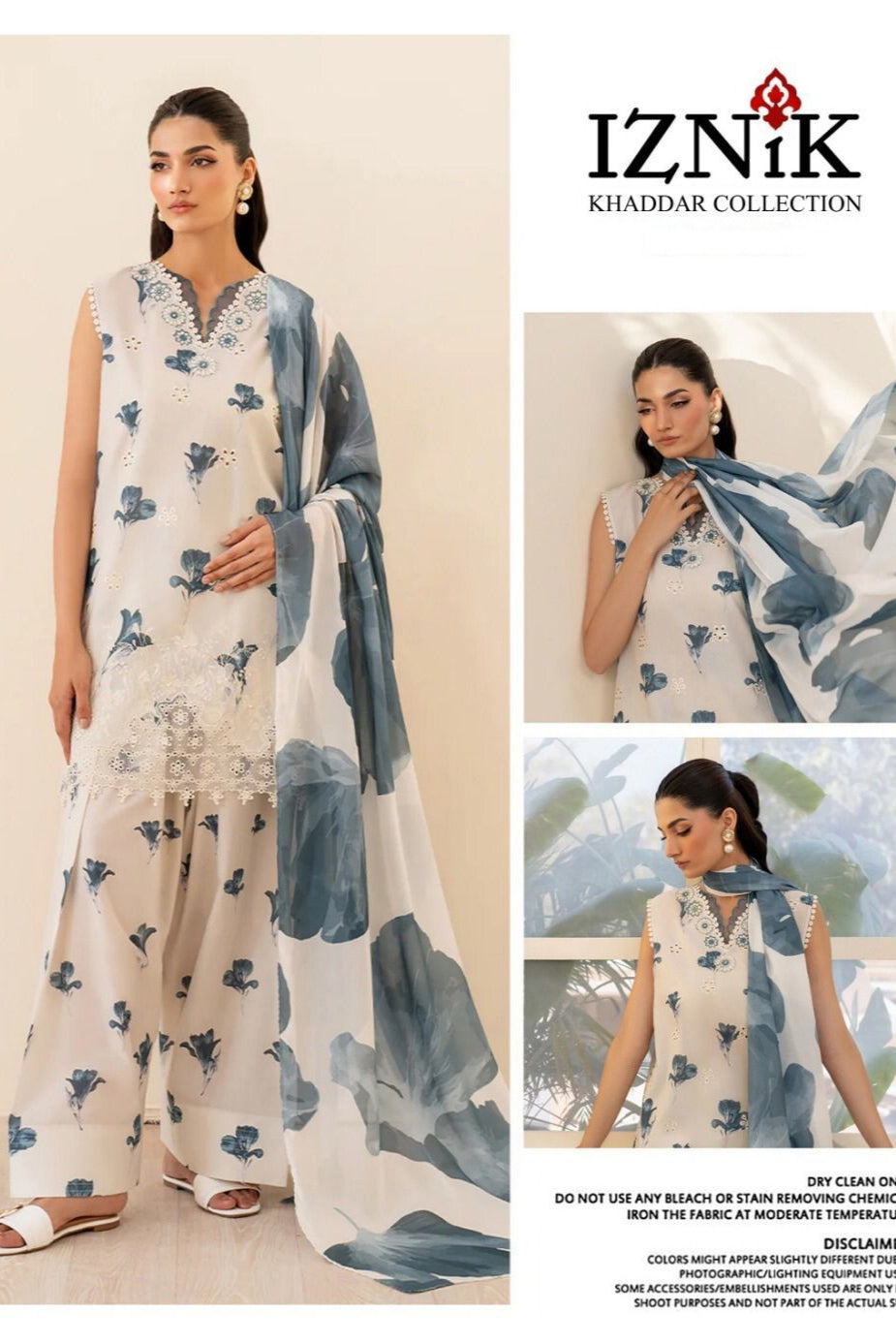 Khaddar digital printed  unstitched 3 piece dress